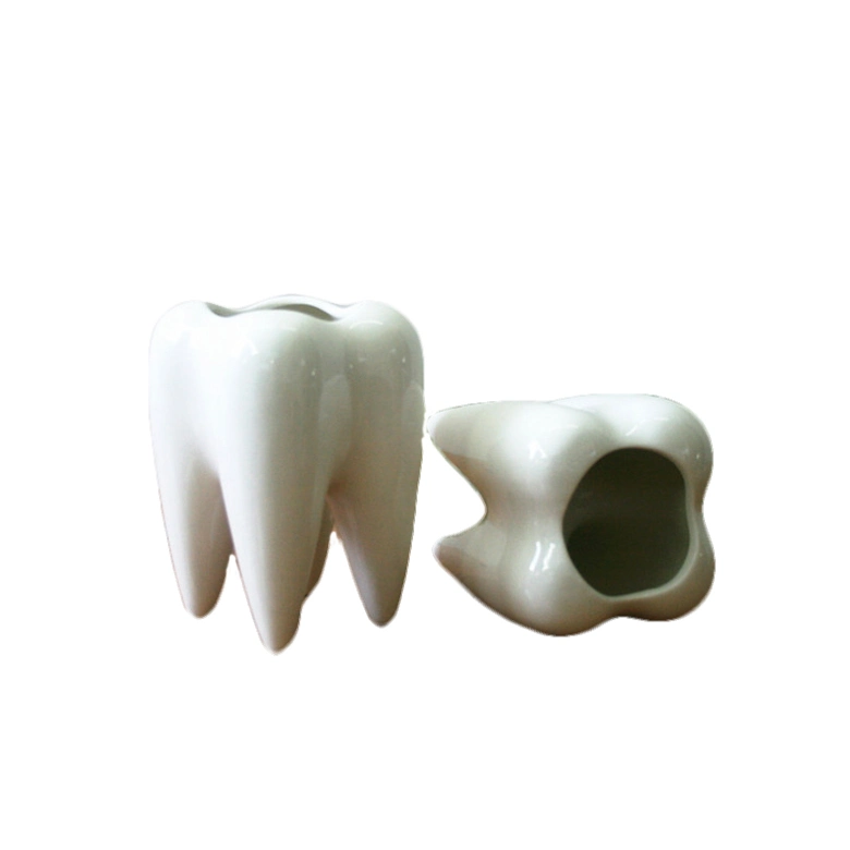 Personalized Ceramic Office Fancy Teeth Shaped Pen Holders