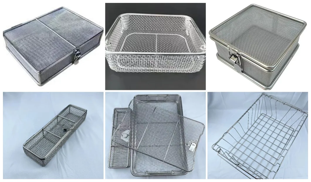 Hot Sales Perforated Hole Steel Kitchen Drain Stainless Metal Mesh Fruit Basket