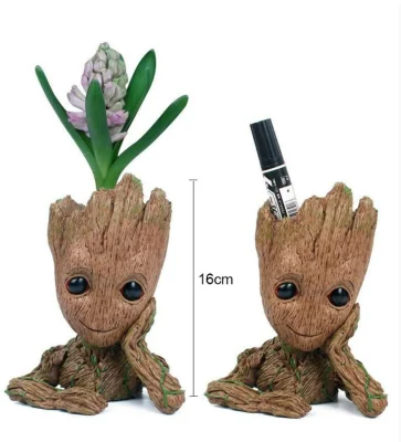 Macetero Tree Man, portalápices Baby Groot