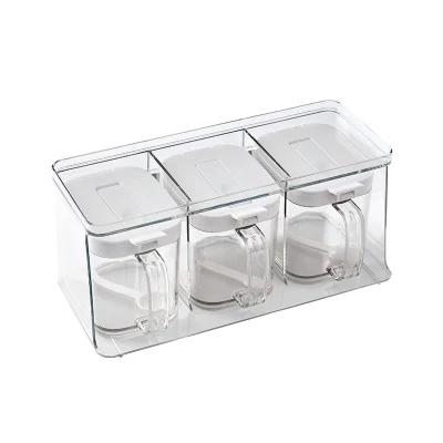 Caja de almacenamiento de condimentos de plástico para cocina